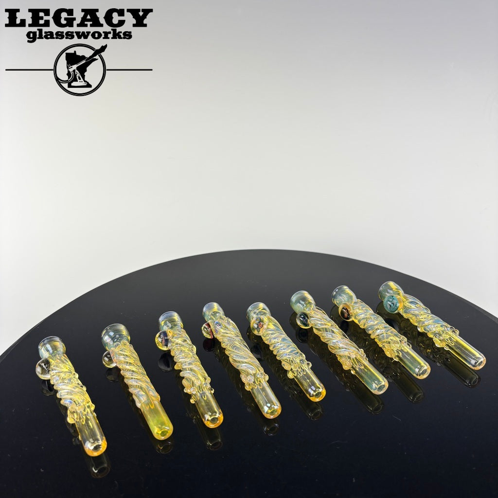 Homeblown Glass Fumed Millie Bats