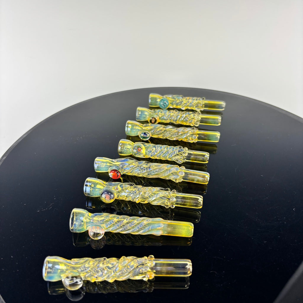 Homeblown Glass Fumed Millie Bats