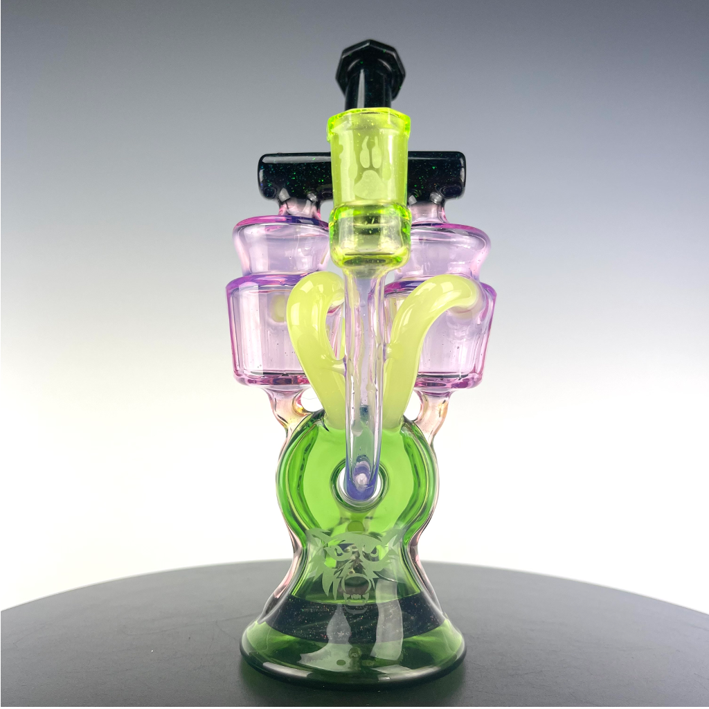 Wolfe Glass Donut Double Can Recycler