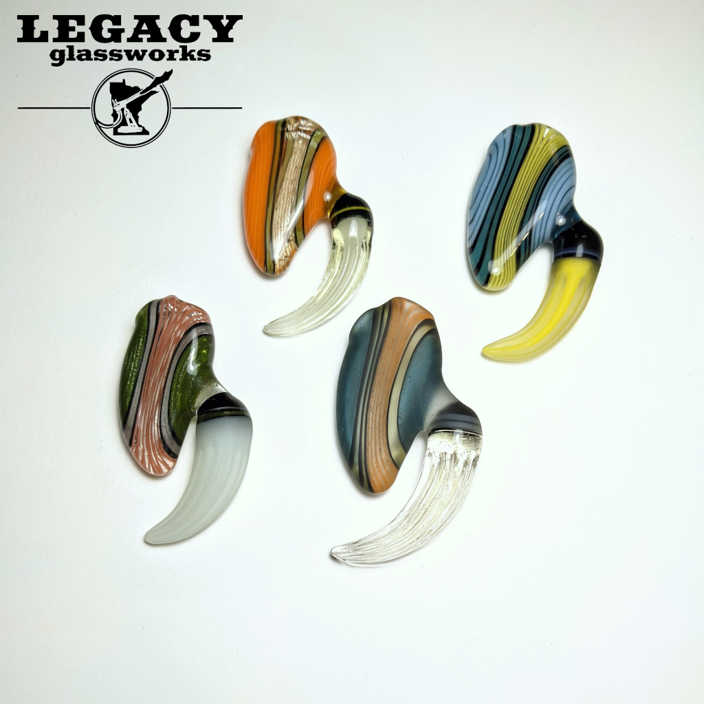 Appalachian Glass Expression (A.G.E.) UV Dropclaw Pendant