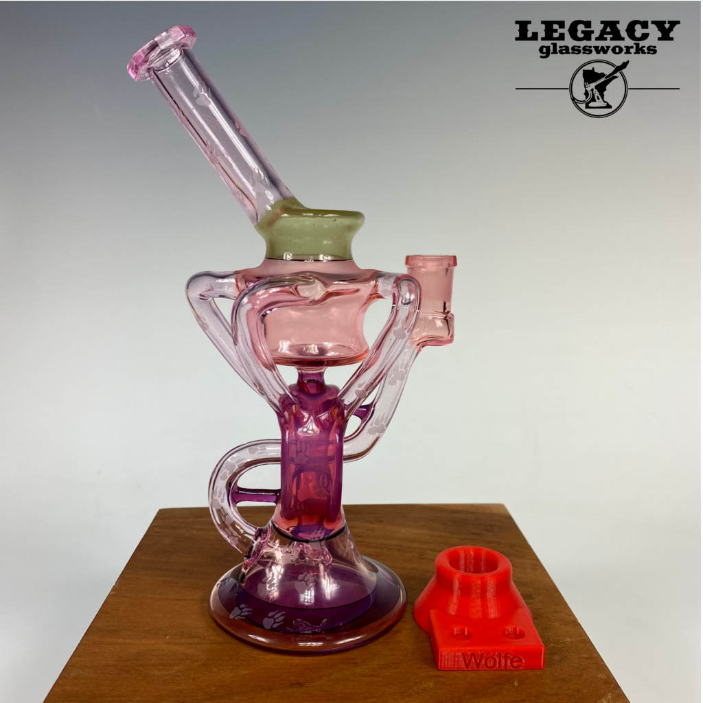 Wolfe Glass Large Triple Single Donut