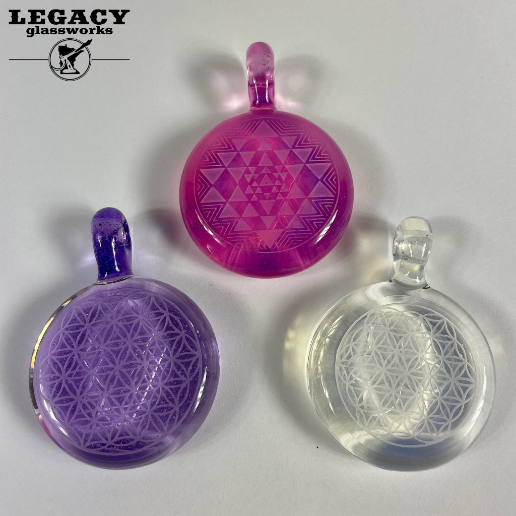 Kage Glass Geometric Pendants