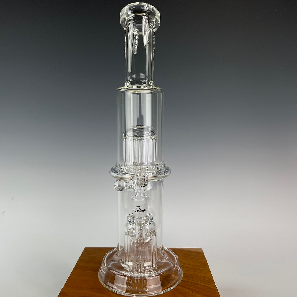 Leisure Glass 13 Arm Double Stack Tube