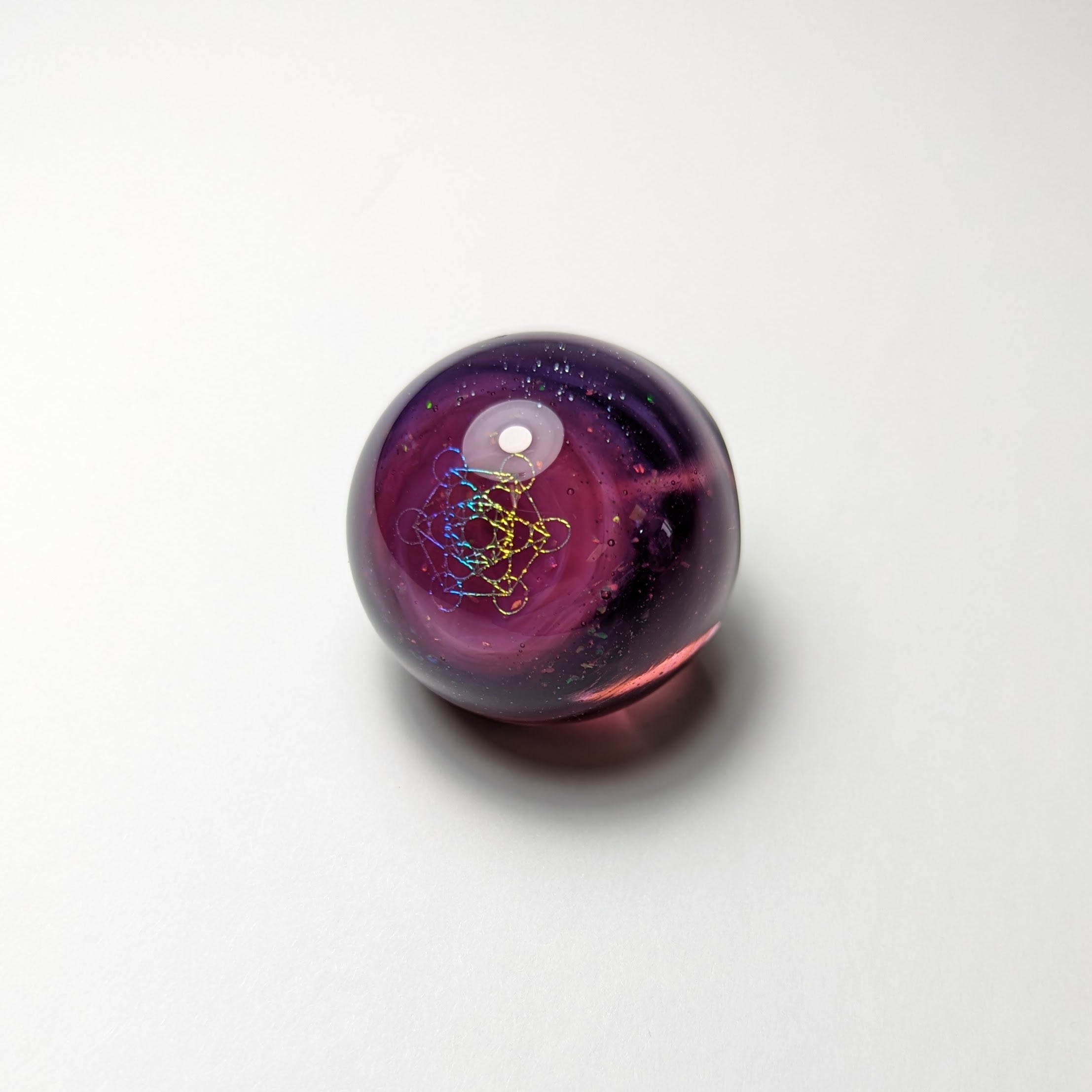 Jes Durfee x Josh Arleth Metatron's Cube Faceted Marble