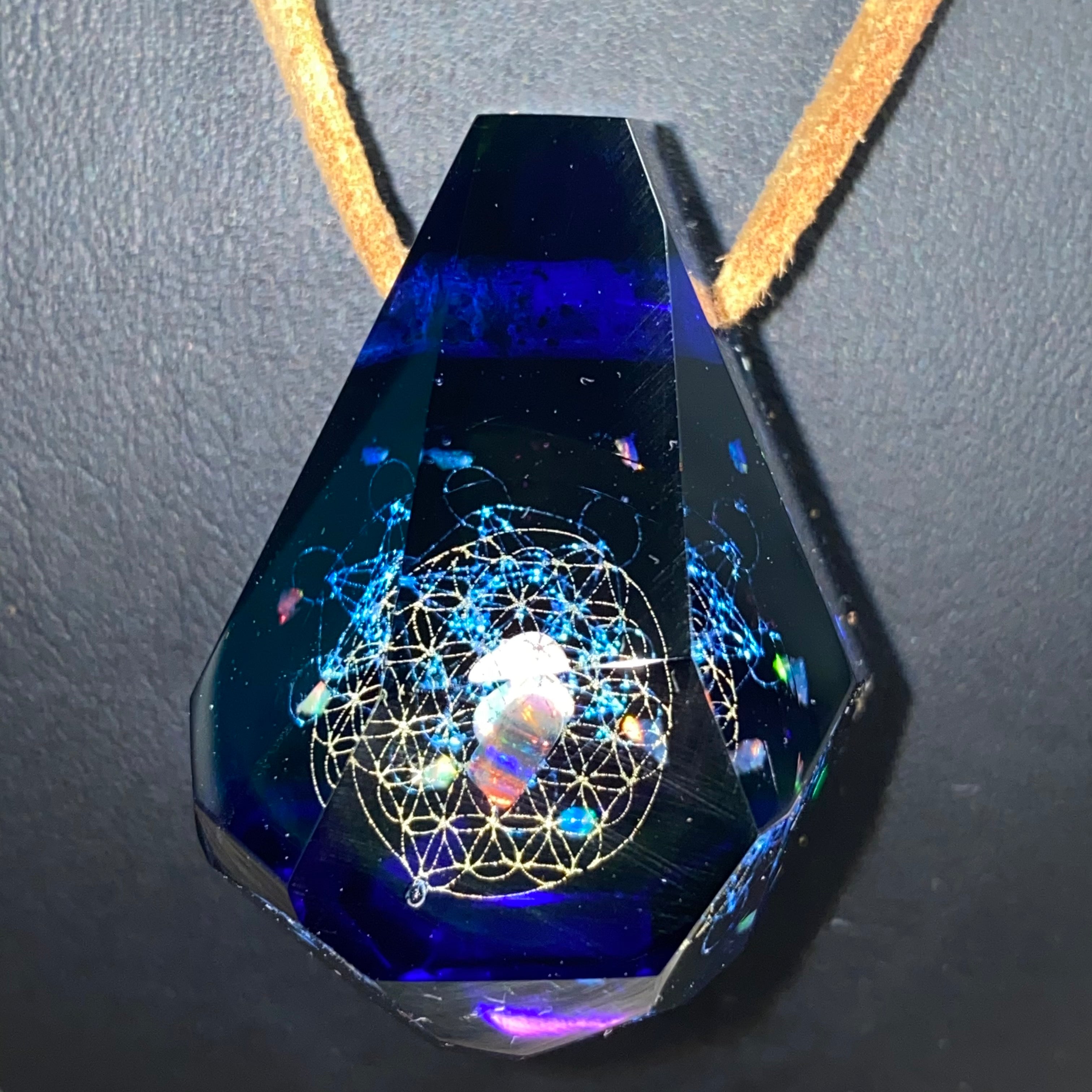 Jes Durfee x Sergio Vettori Faceted Pendant