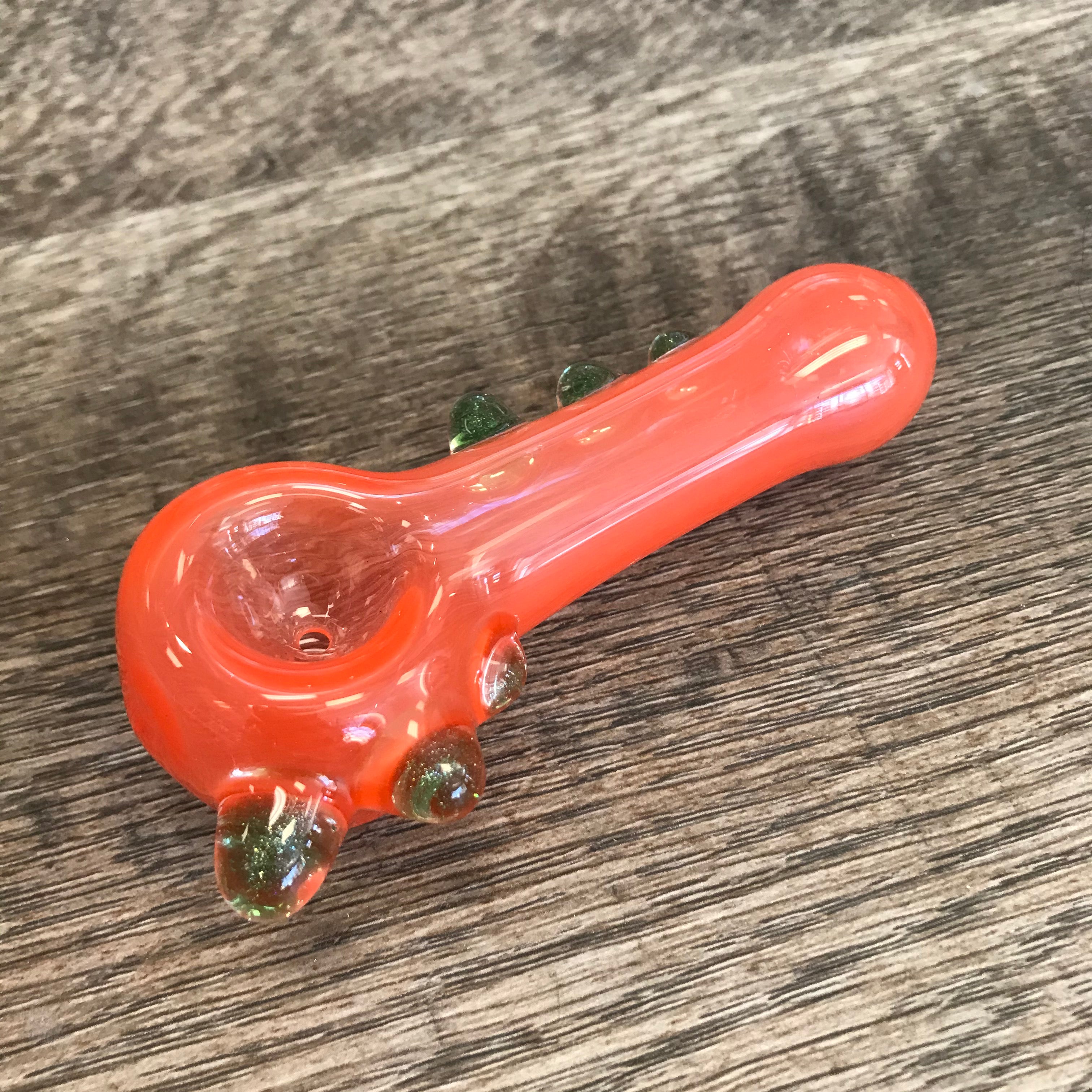 Sloth Green Stardust Dotted Orange Spoon