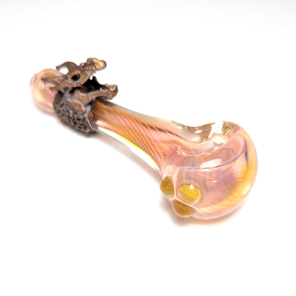 T.B.S.G. x Mago Fumed Spoon w/Electroformed Dragon