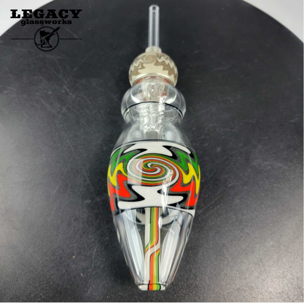Nector Collector Infinity Tech Dab Egg Kit "White Rasta"