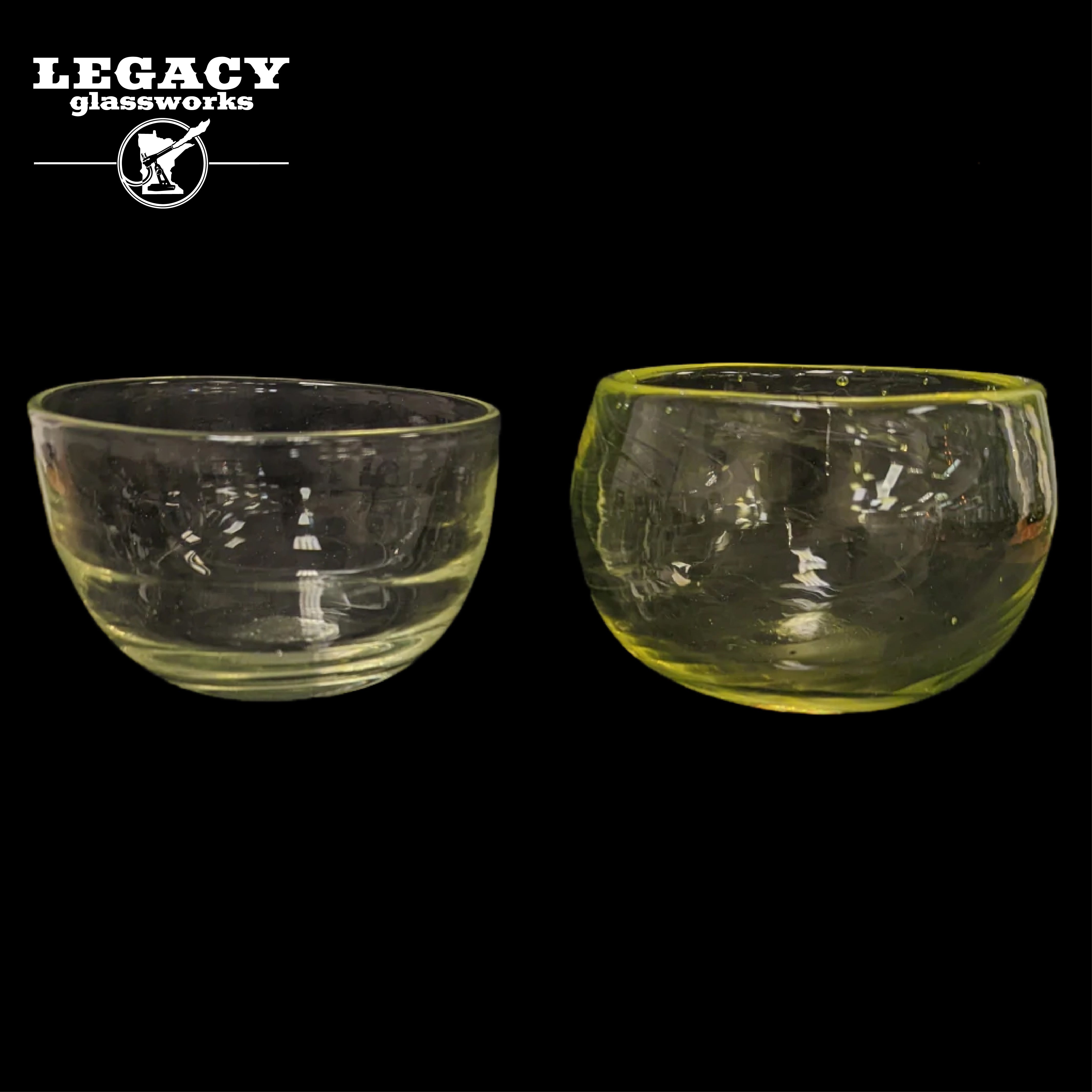 Funk Queen Uranium Glass Bowls