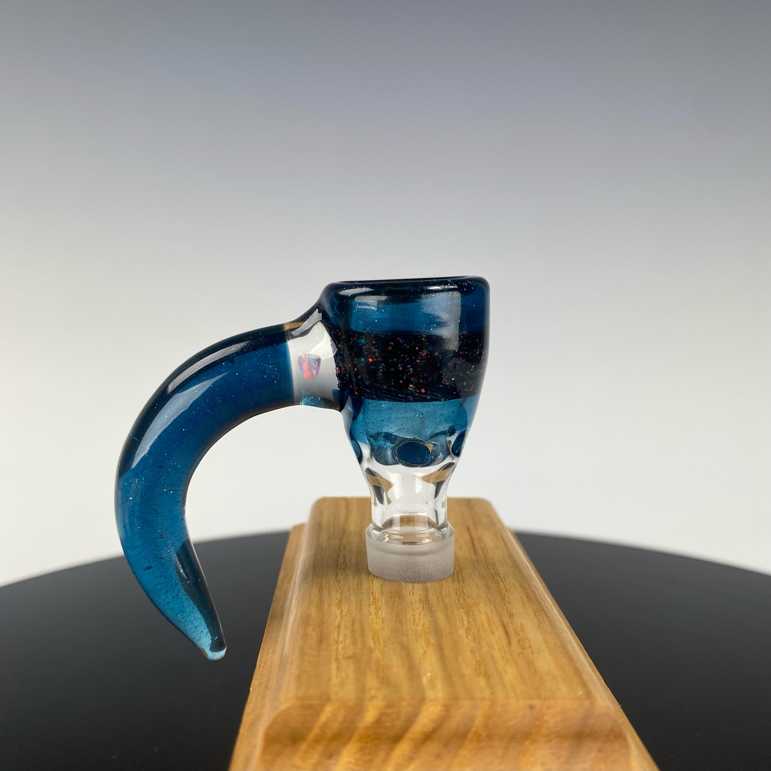 DZ Glass Crushed Opal + Color 14mm Horn Slide