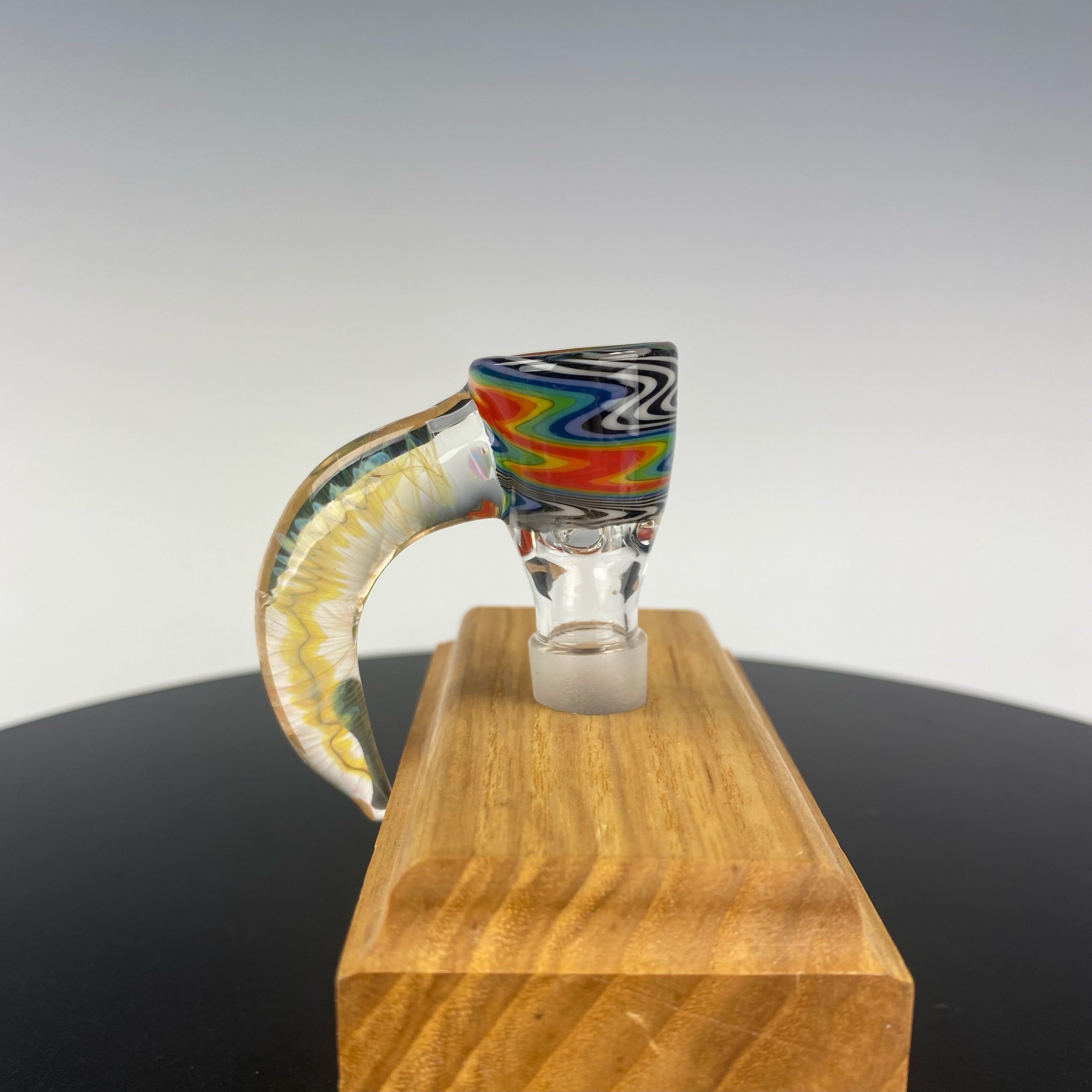 DZ Glass Worked 14mm Horn Slide