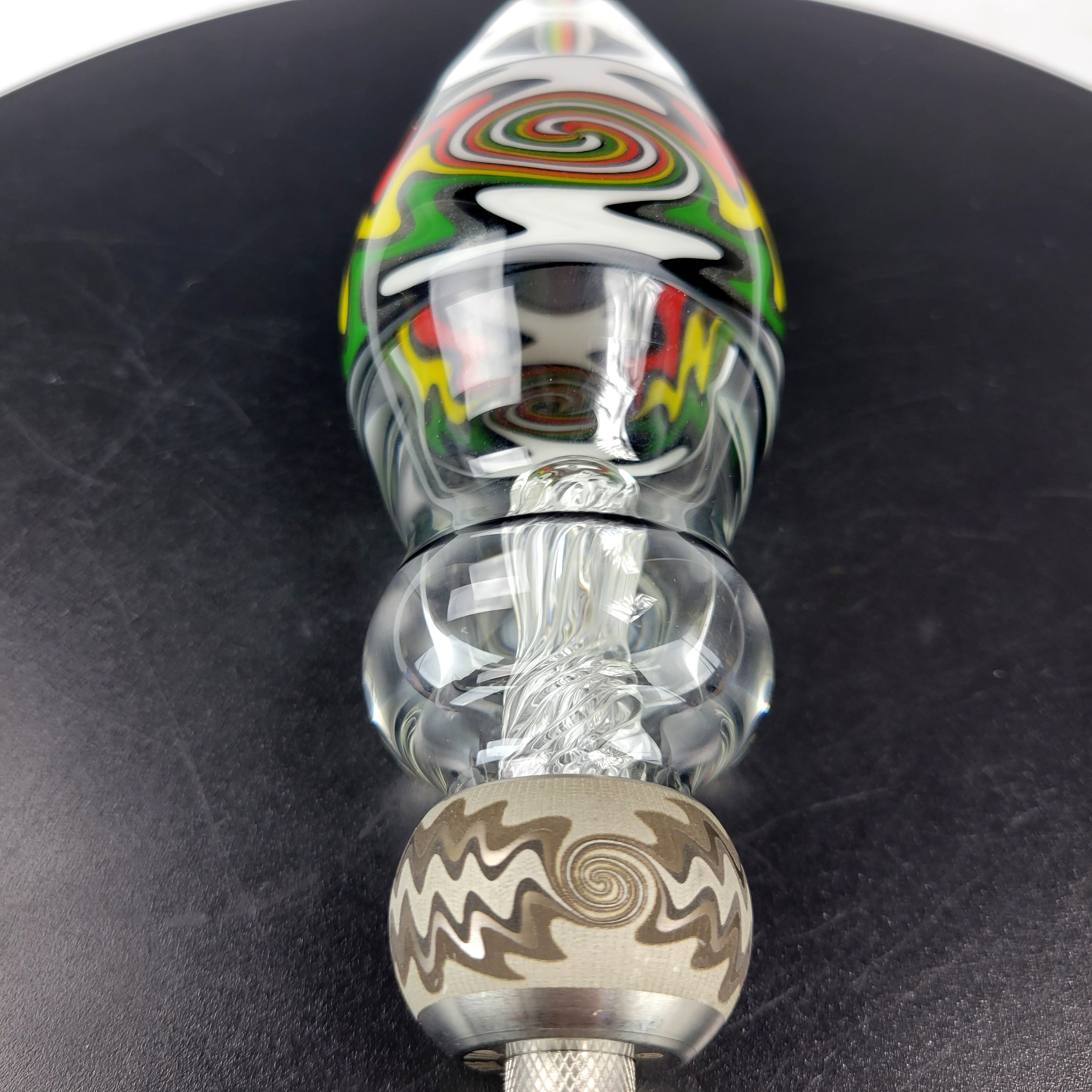Nector Collector Infinity Tech Dab Egg Kit "White Rasta"