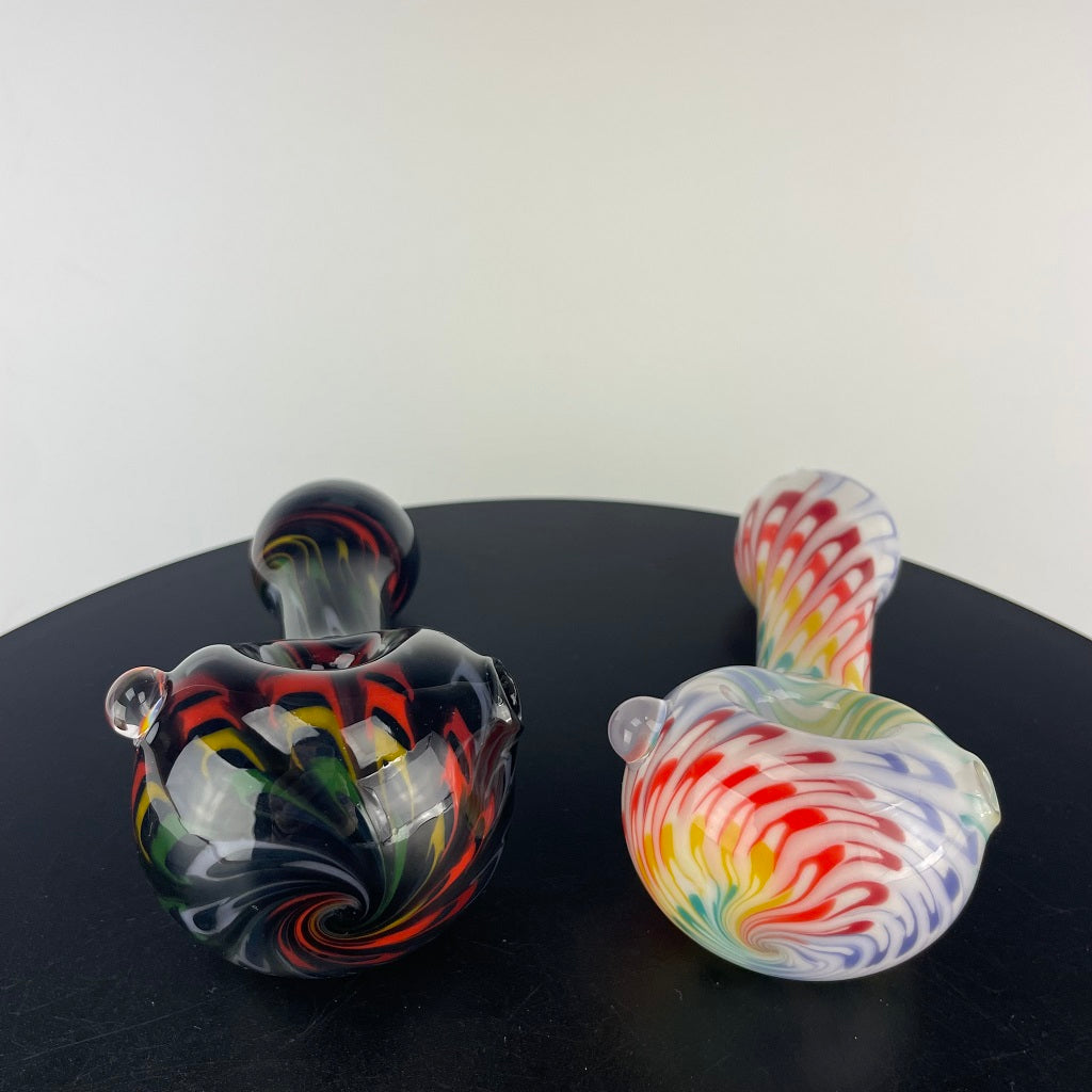 Hot Mess Glass Rainbow Wrapped Spoons