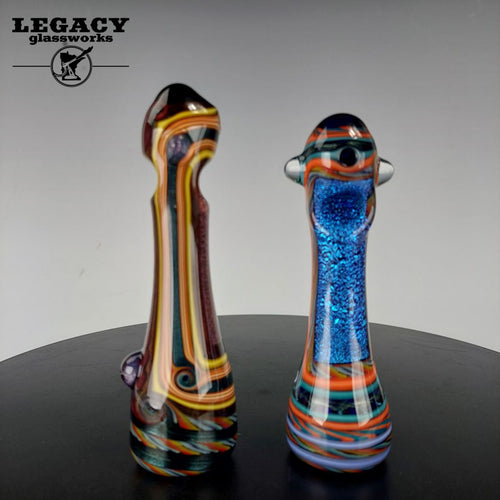 Lab Rat Glass Dichro Fancy Chillum | Legacy Glassworks