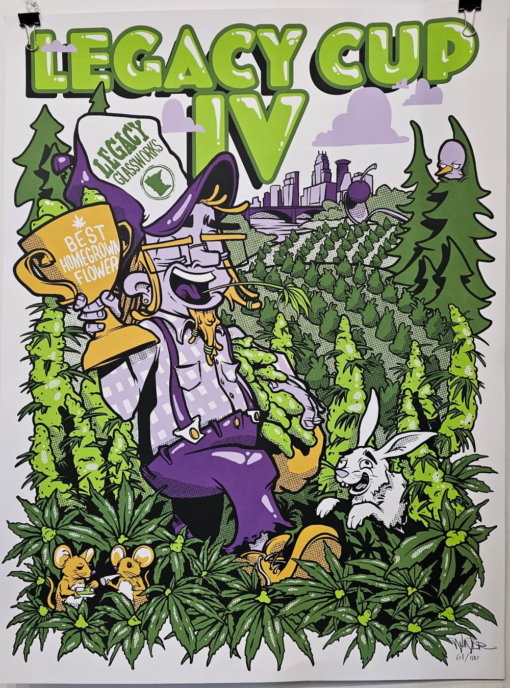 Wundr Legacy Cup IV Signed Posters Legacy Glassworks