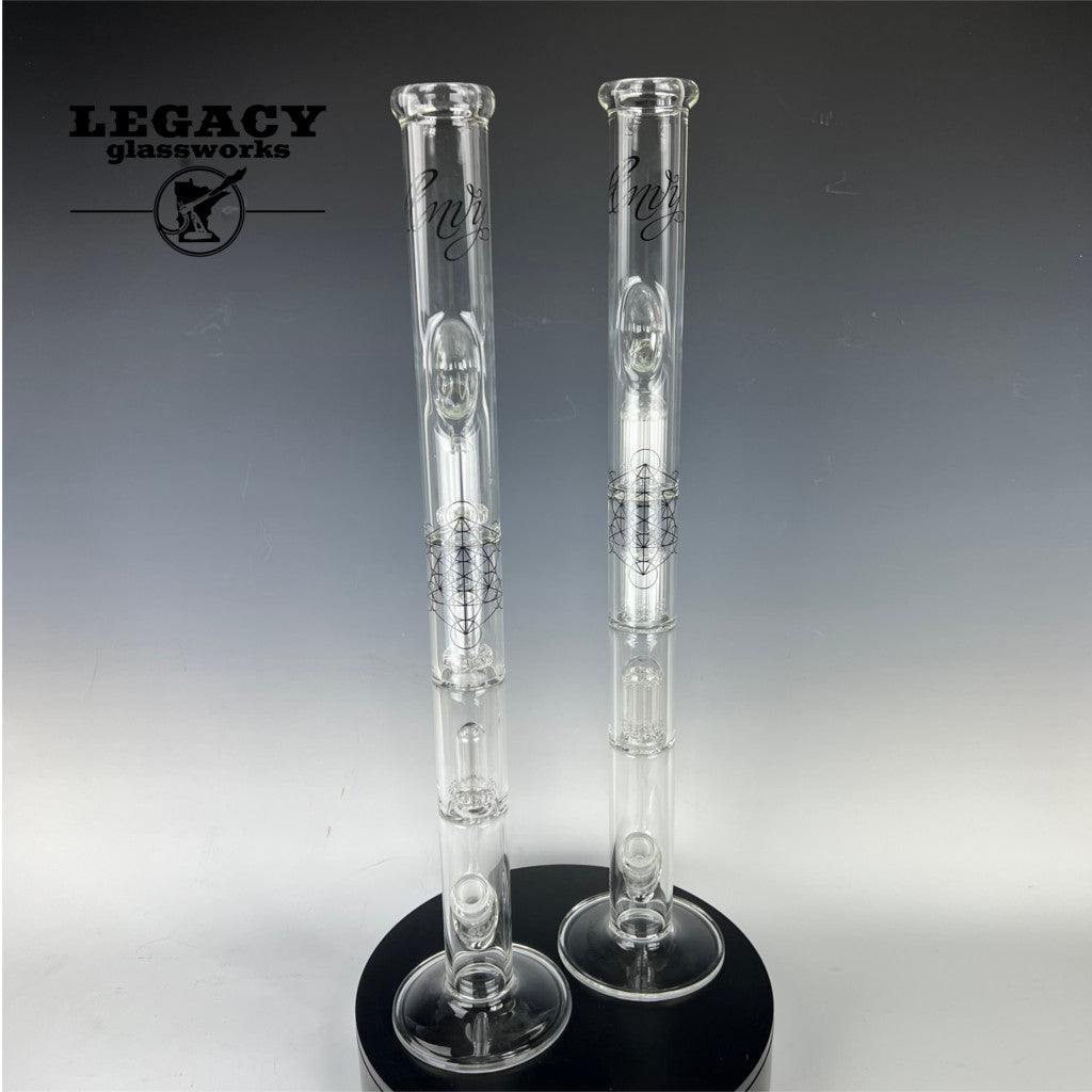 Envy Glass 25" Triple Perc Straight