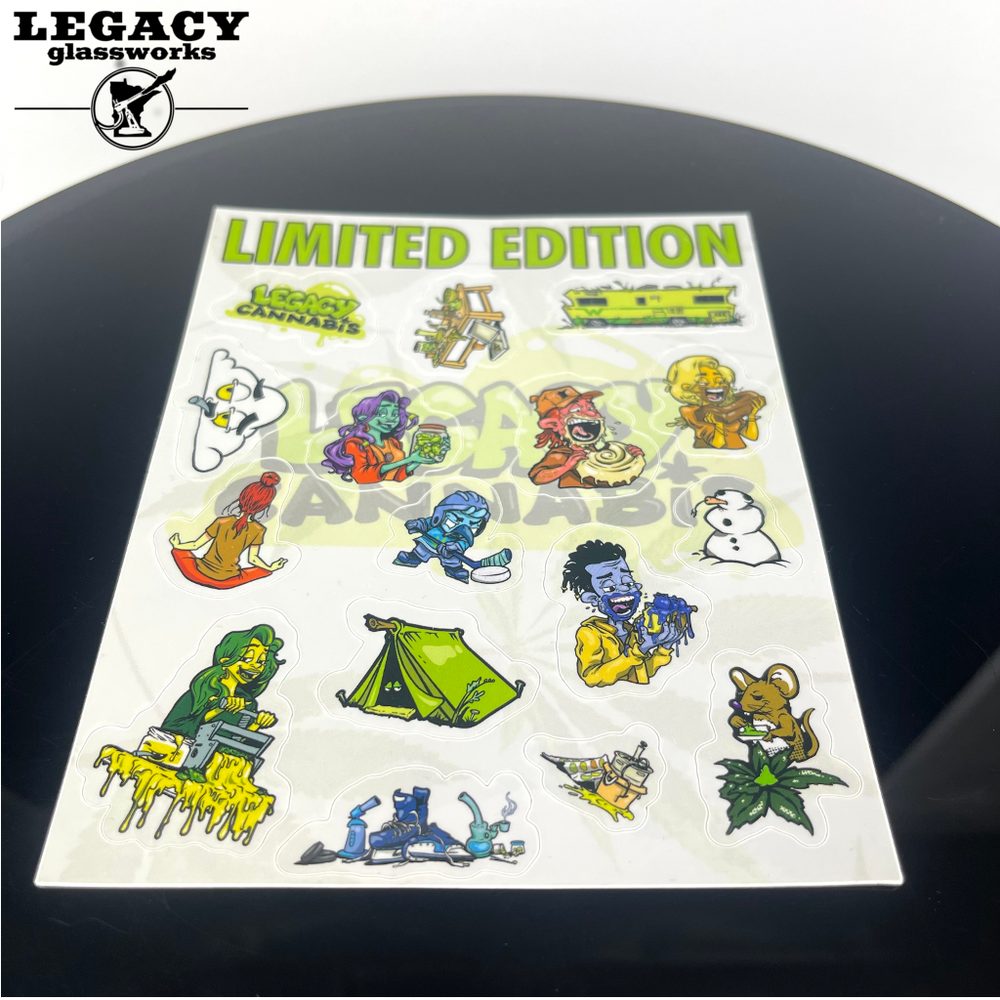 Legacy Sticker Sheet | Legacy Glassworks