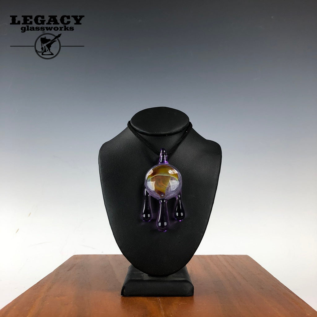 Mindset Glass Galaxy Mushroom Drip Pendant