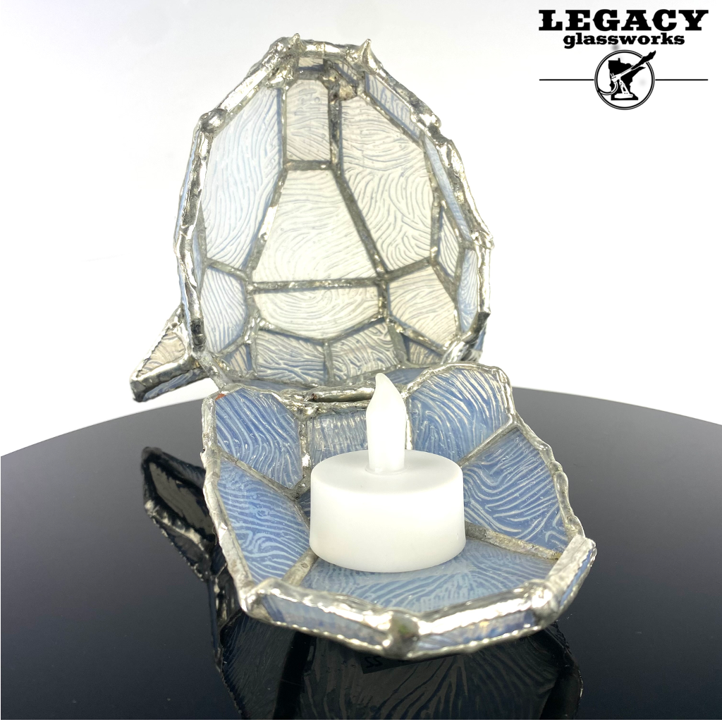 Sam L.S. Fused Soft Glass Cat Head Box