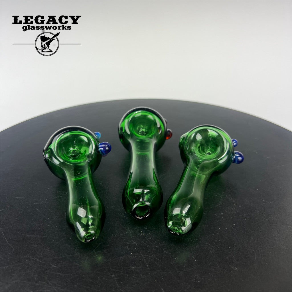 TGM Glass Green Spoons