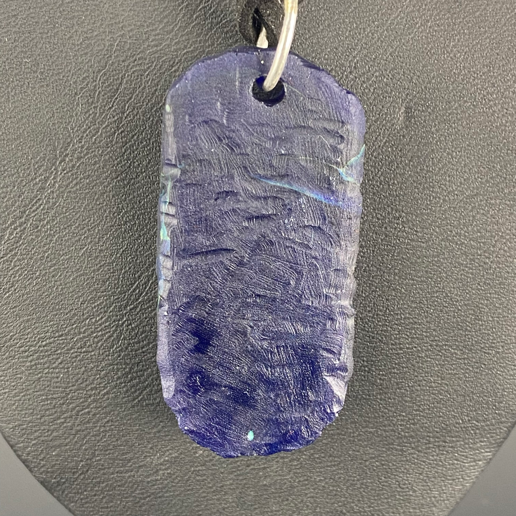 Trevy Metal Ganesha Tablet Pendant W/ Pure Silver Bale