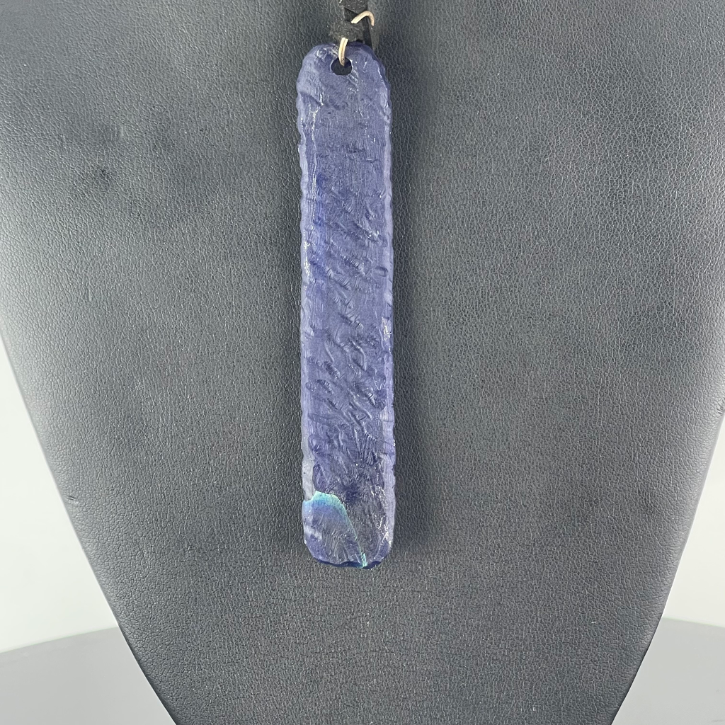 Trevy Metal Anubis Tablet Pendant W/ Gold 18K Bale