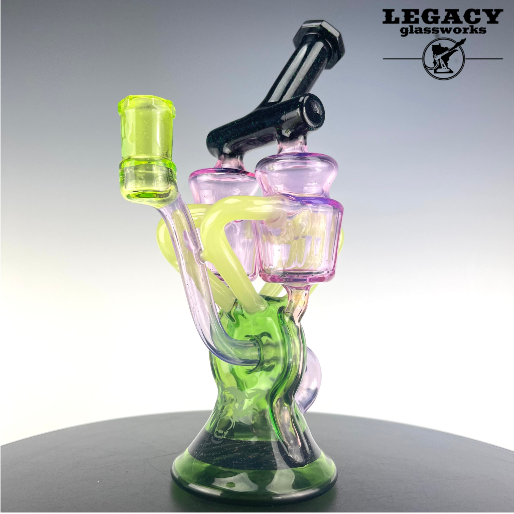 Wolfe Glass Donut Double Can Recycler