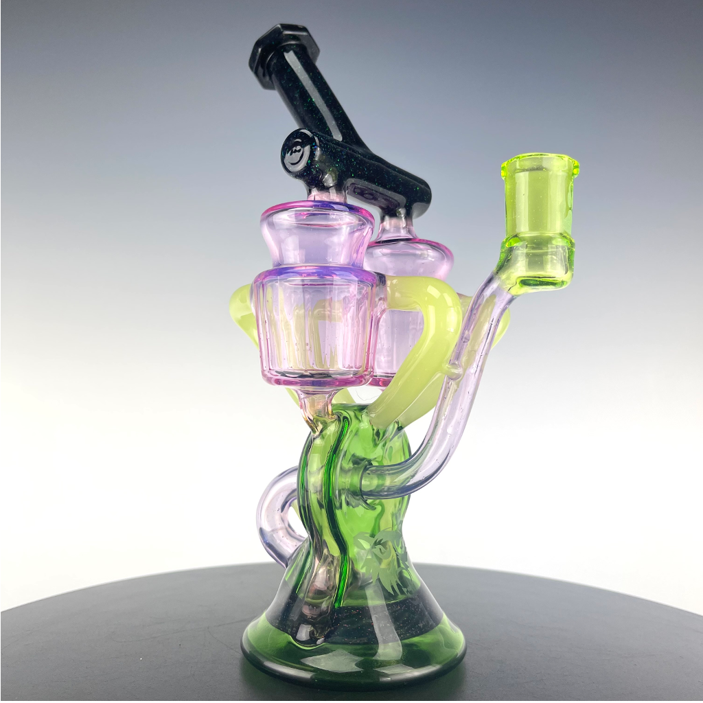Wolfe Glass Donut Double Can Recycler
