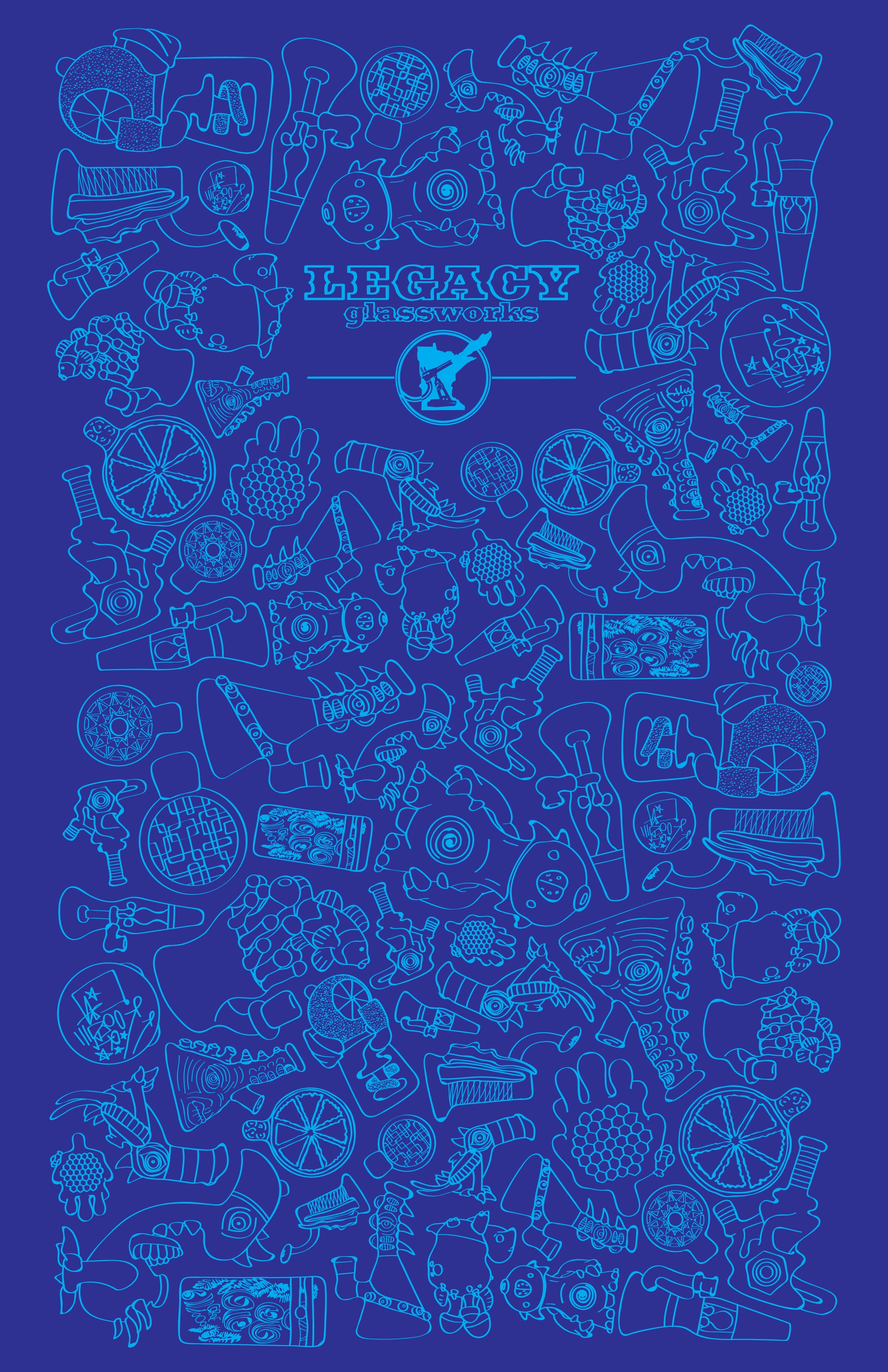 Legacy Glassworks Artists 2-Year Anniversary Poster
