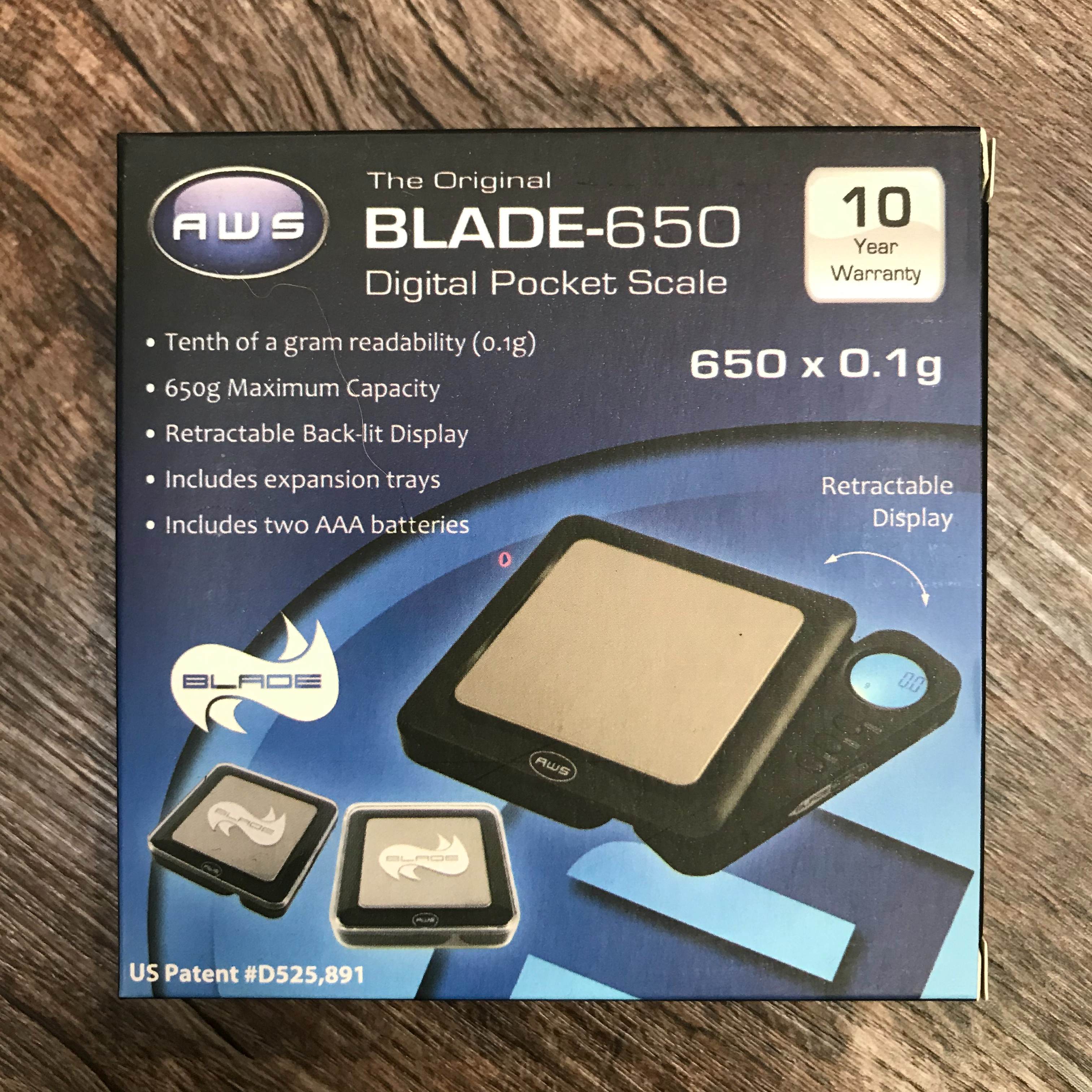 AWS Blade 650 x 0.1g Digital Scale