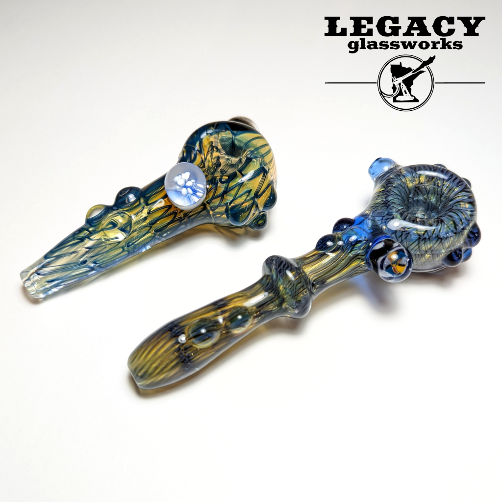 Shadow Craft Glass Fumed Canework Spoons