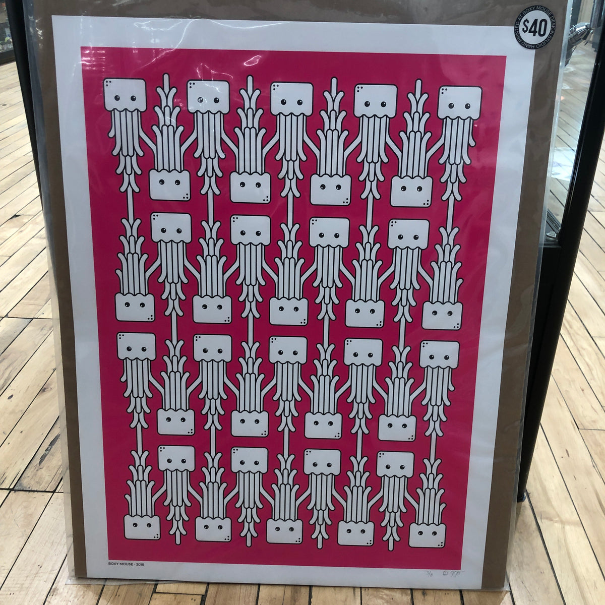 Boxy Mouse Squid Print | Legacy Glassworks