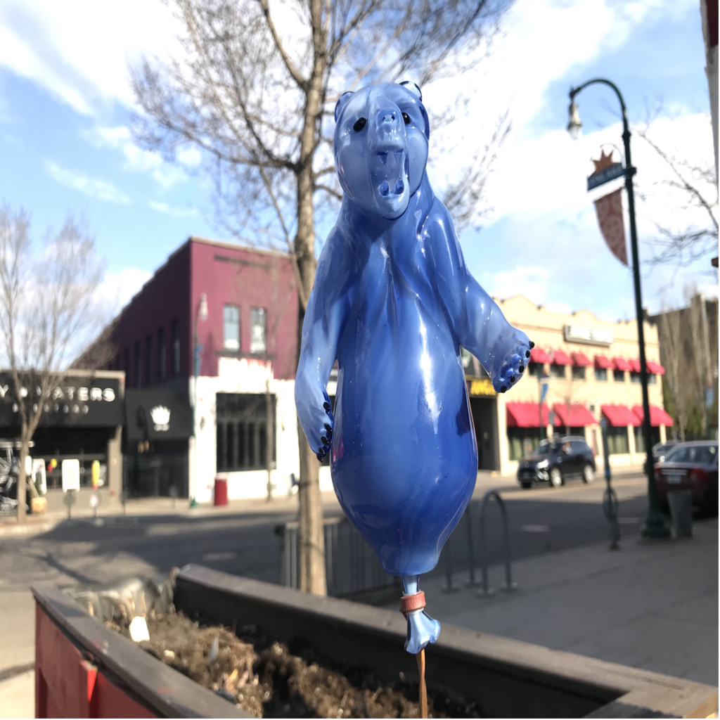 Cha Balloon Bear (Blue)