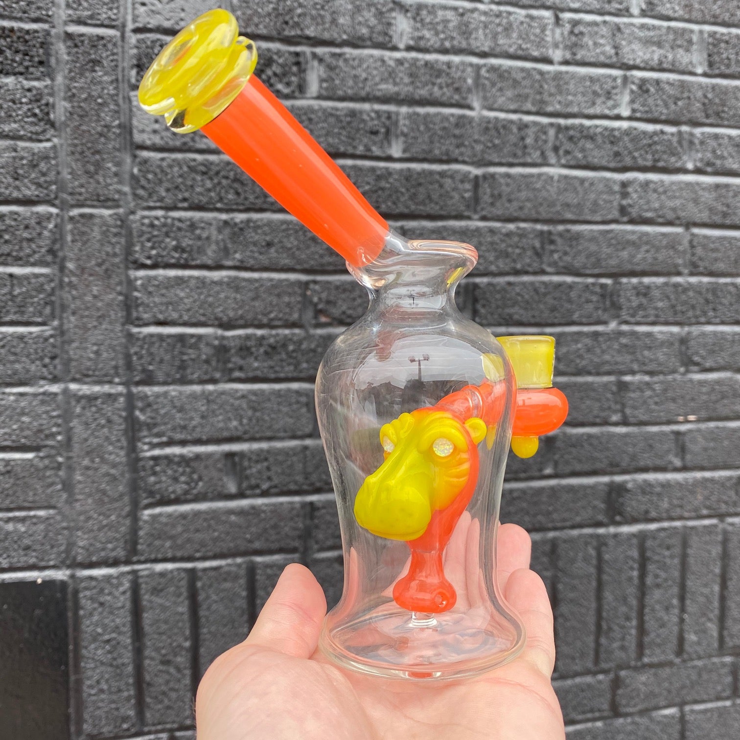 Crux Ghost OJ & Olive Hippo Head In a Bottle Rig