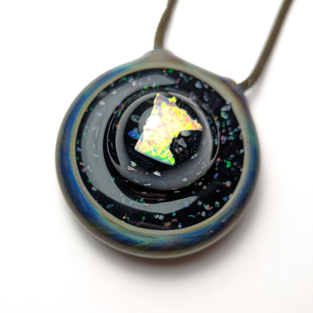 Dan Neff Hollow Opal Image Pendant