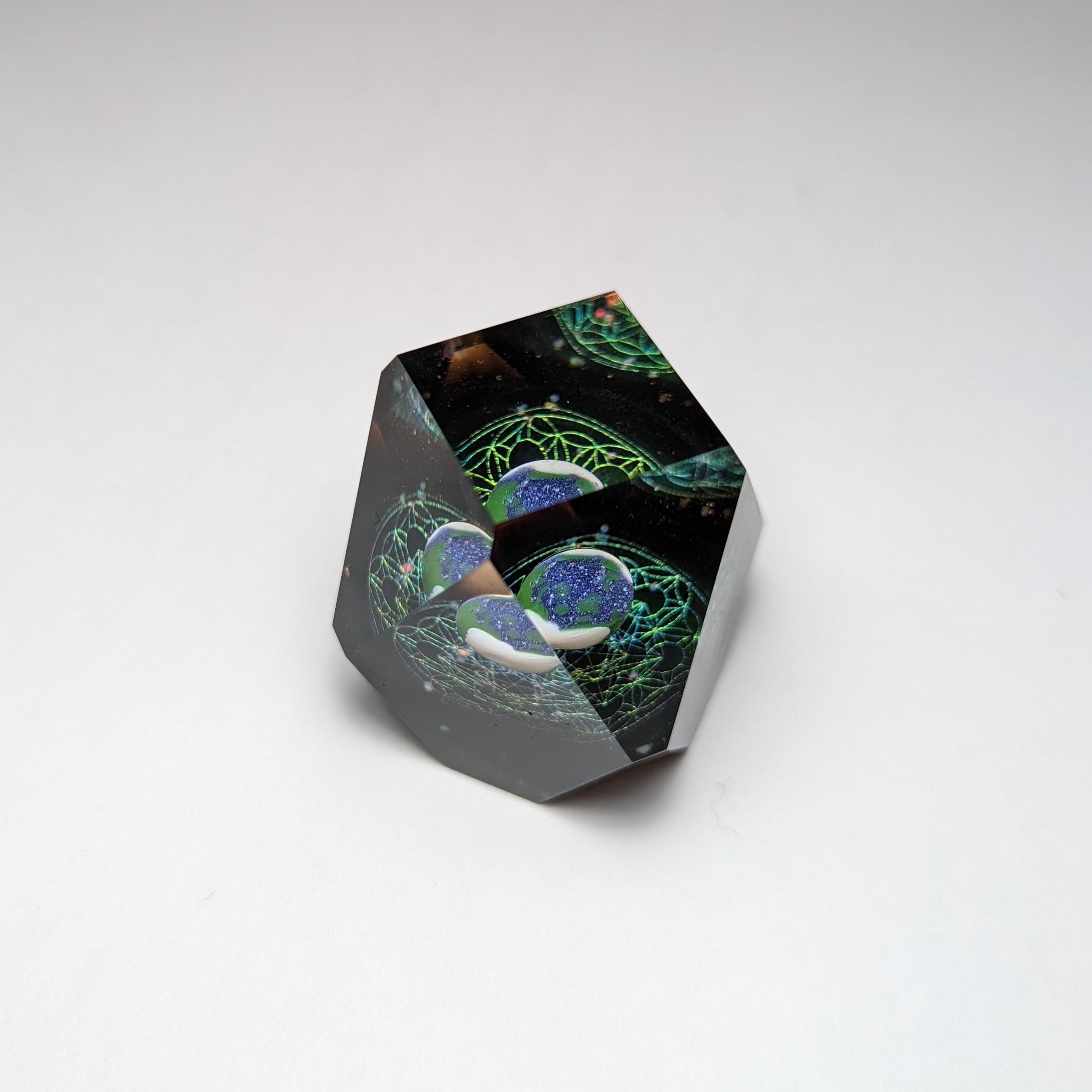 Jes Durfee x Josh Arleth Faceted Planetary Paperweight