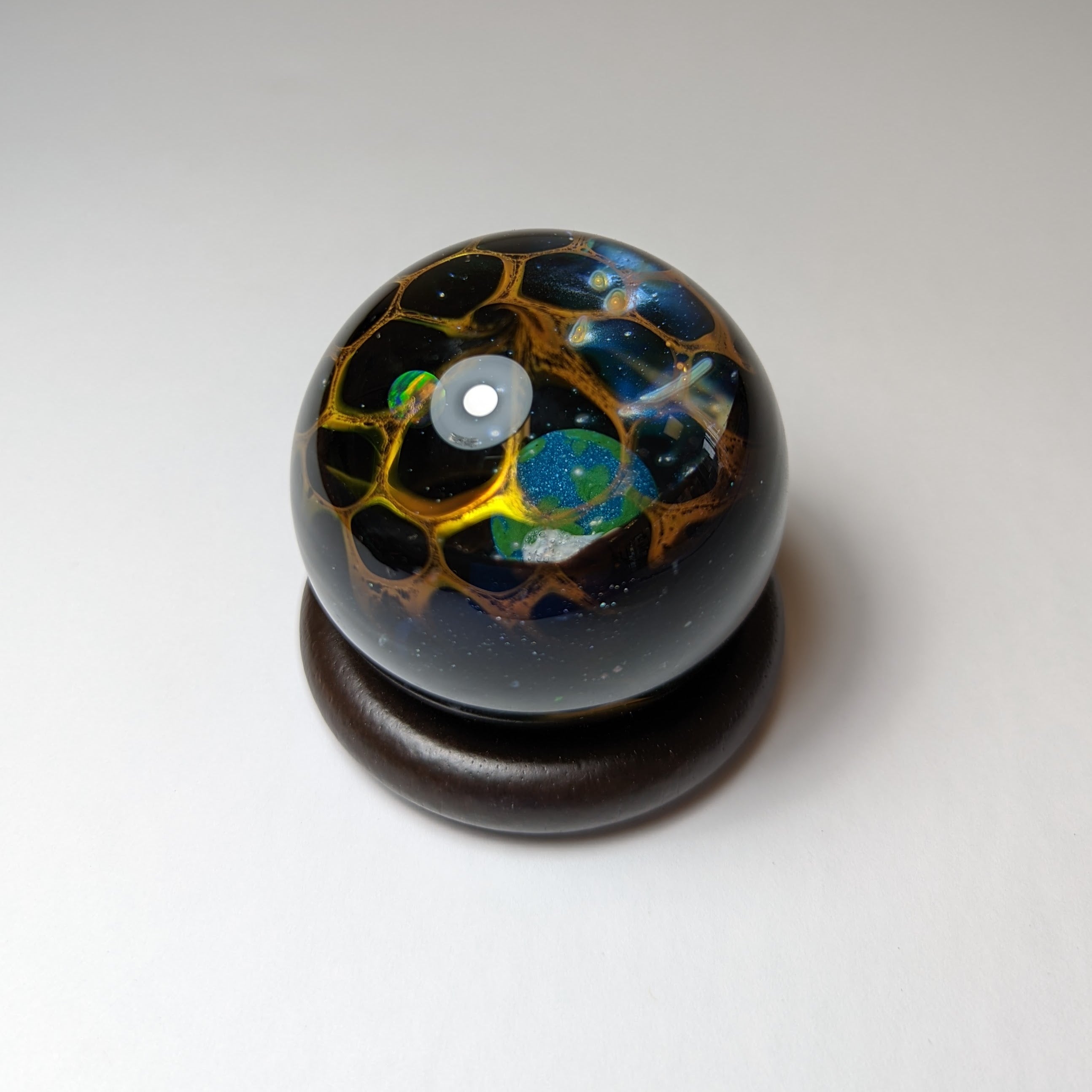 Jes Durfee Opal Planetary Honeycomb Marble