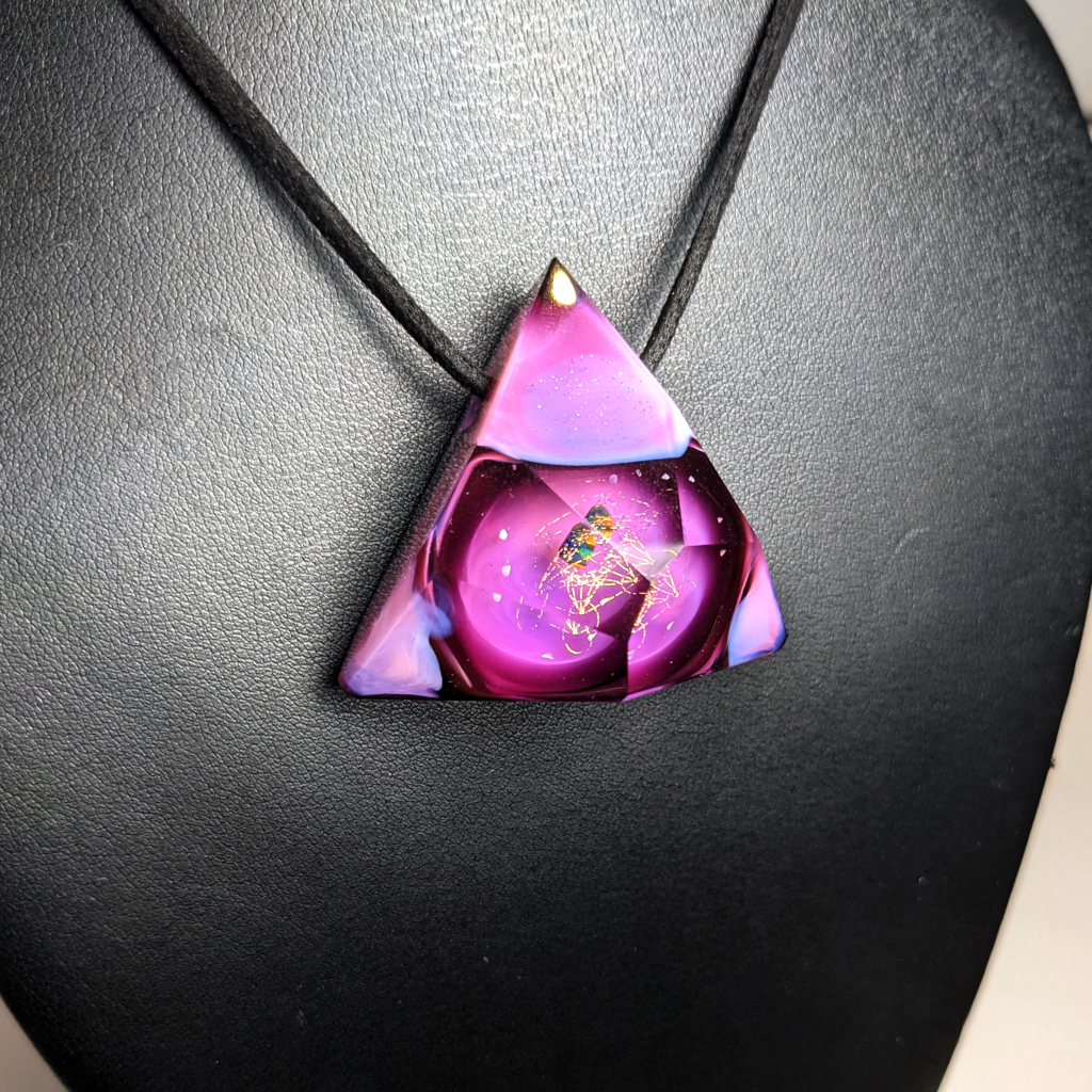Jes Durfee x Josh Arleth Faceted Opal Triangle Pendant