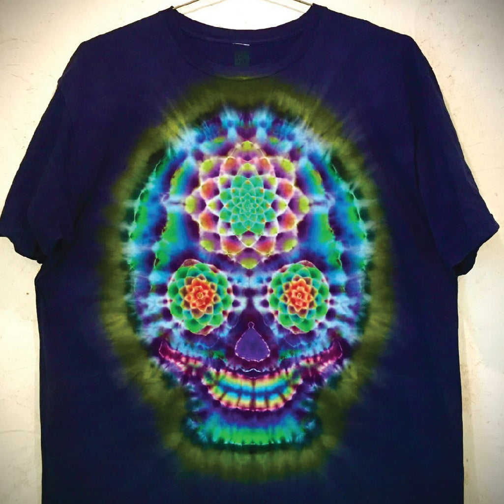 Yogu Tie-dye Shirt "Skull" XXXL