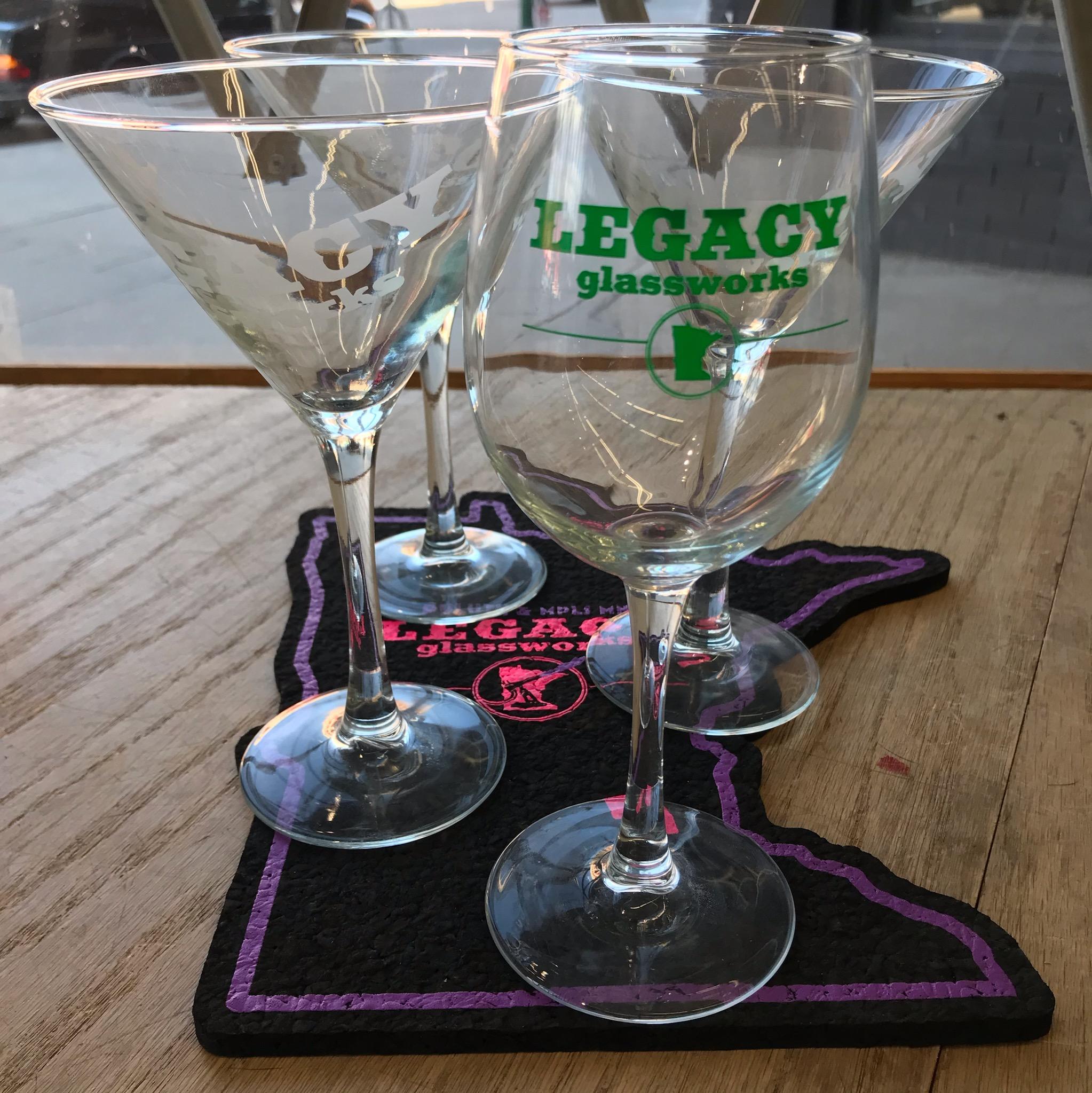 Legacy Wine and Martini Glasses