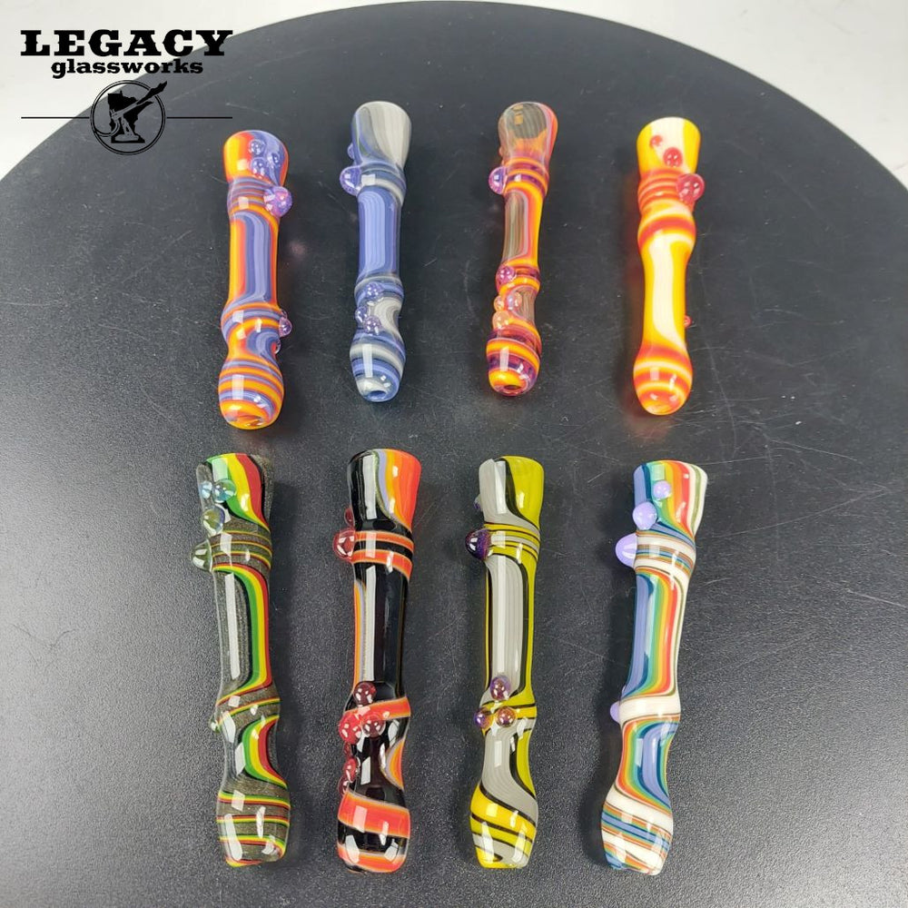Robin Glass Linework Pinchies | Legacy Glassworks