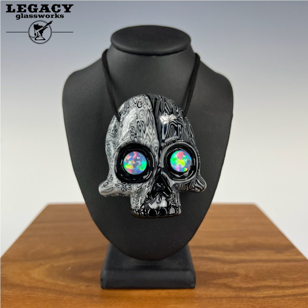 Mike Raman AKM x Mike Raman Skull Pendant | Legacy Glassworks