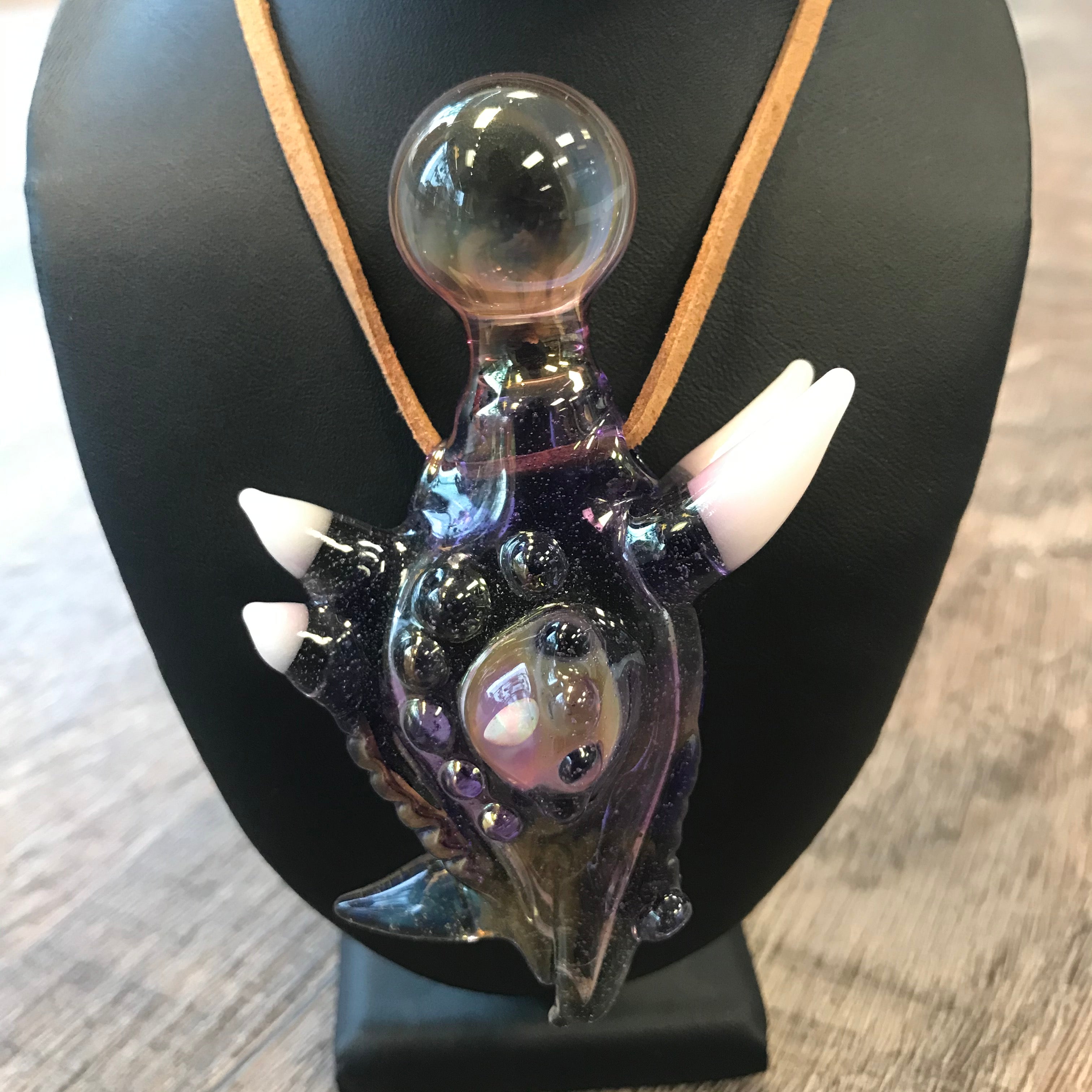 Northern Groove Horned Opal Pendant