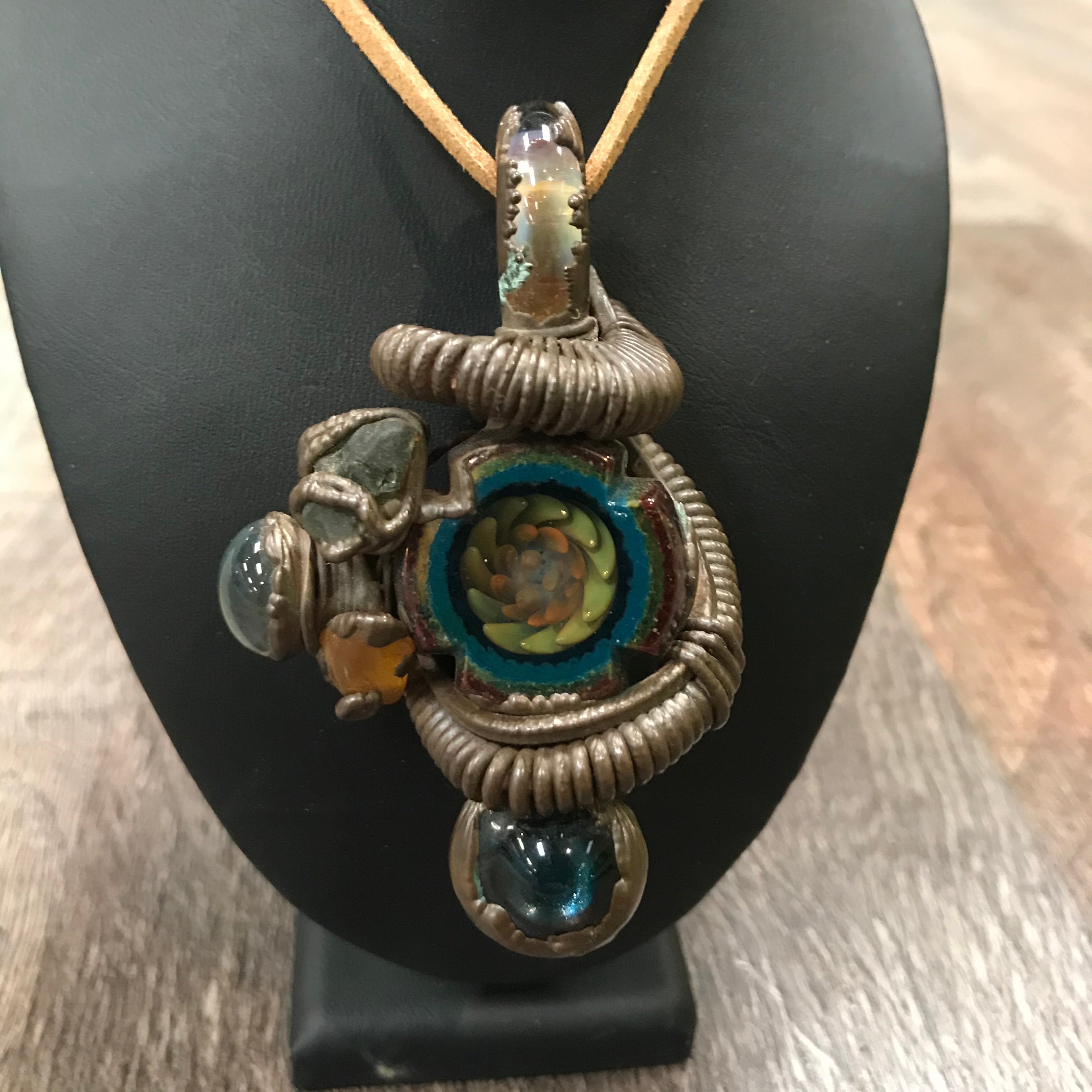 Peter B Wire Wrapped Heady Pendant