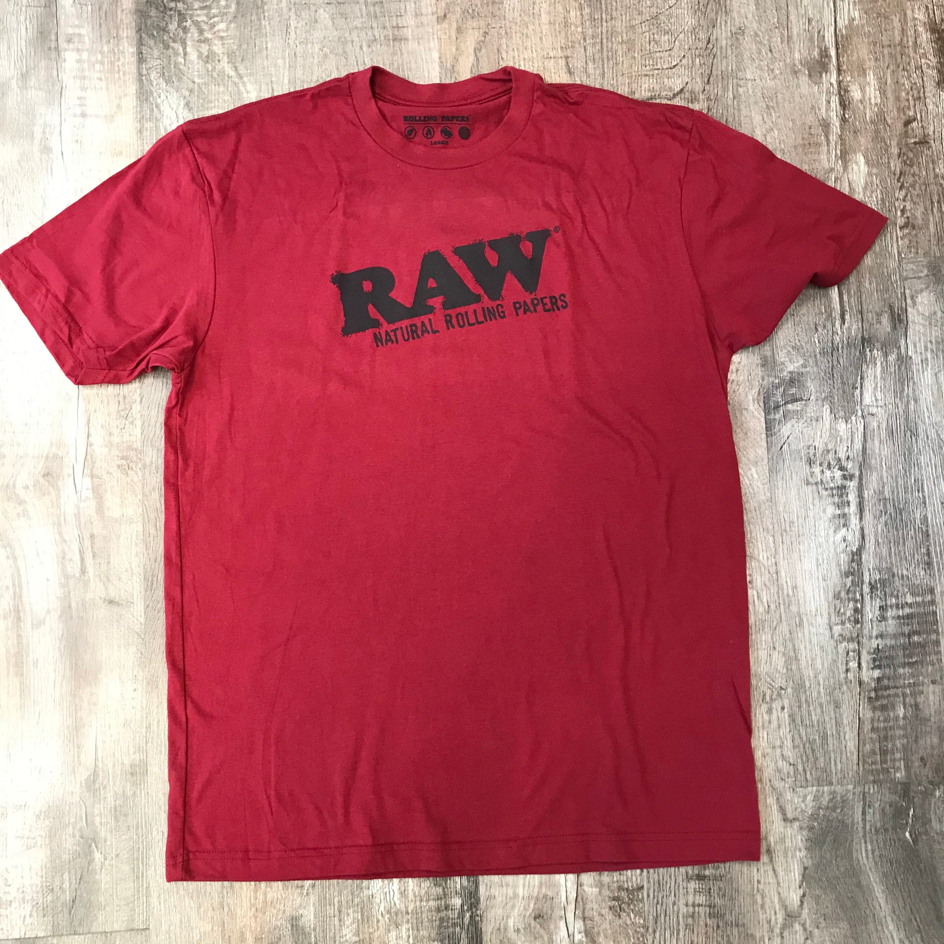 RAW Black on Red Shirt