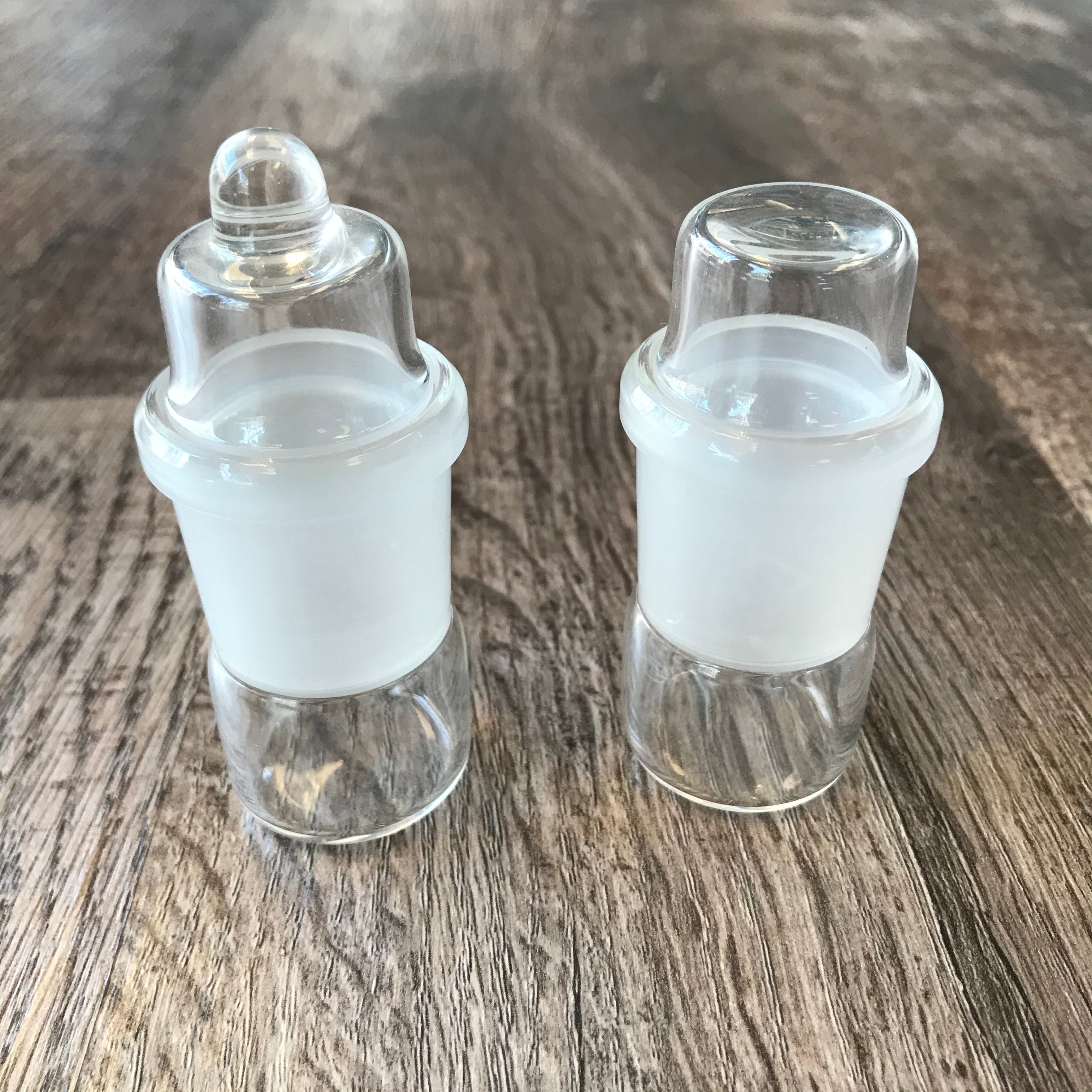 Small Glass-On-Glass Jar