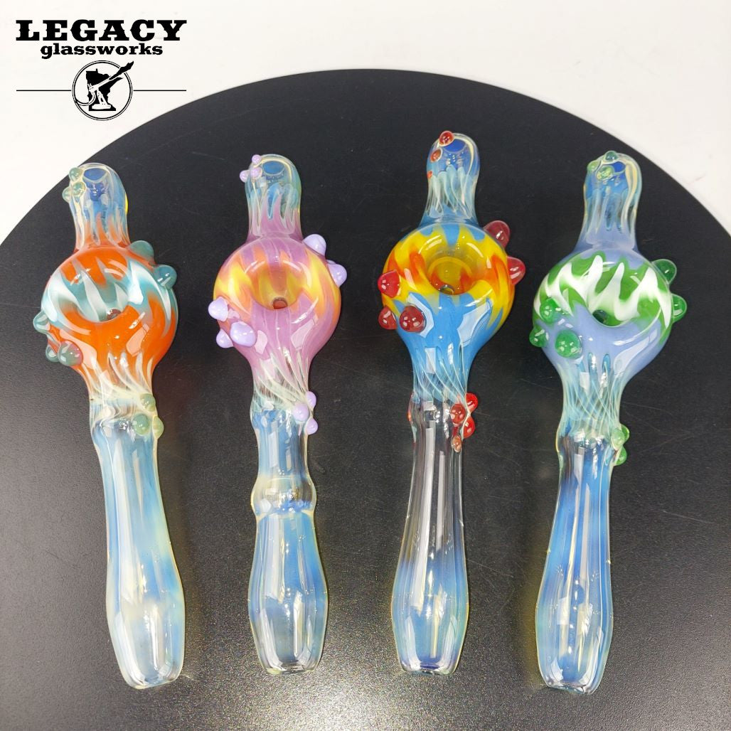 Robin Glass Large Steamrollers | Legacy Glassworks