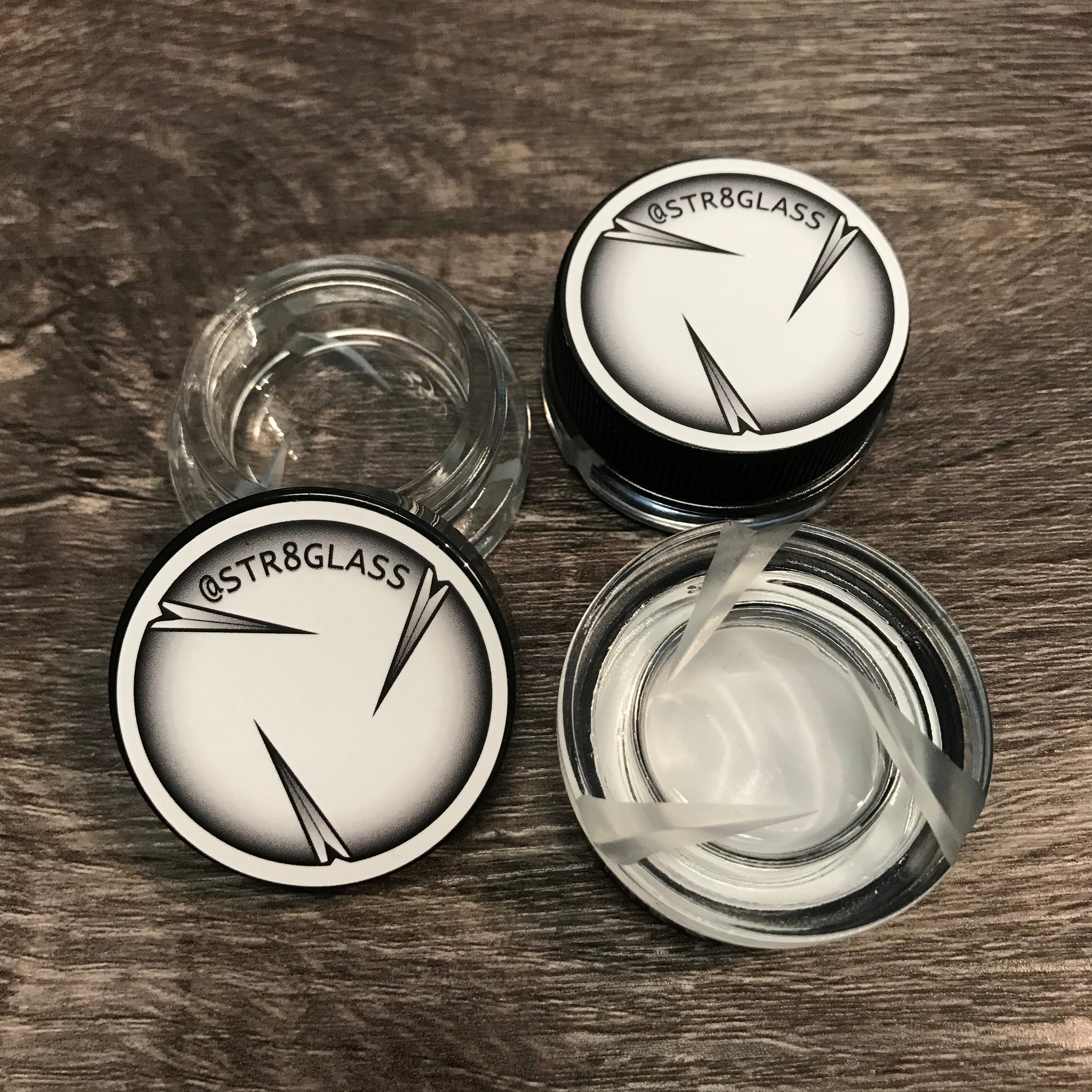 Str8 Glass Concentrate Jar & Spinner Cap