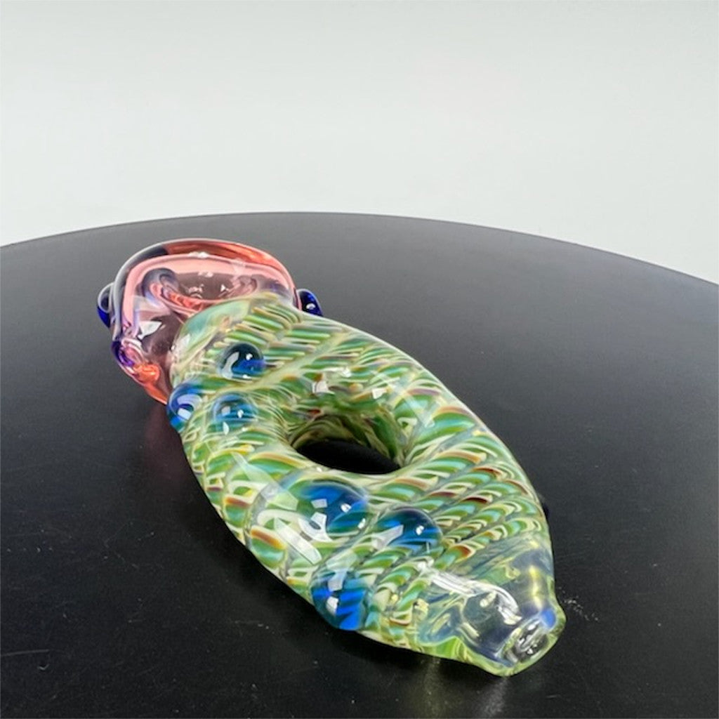 Shadow Craft Glass Colored Donut Dry Pipes