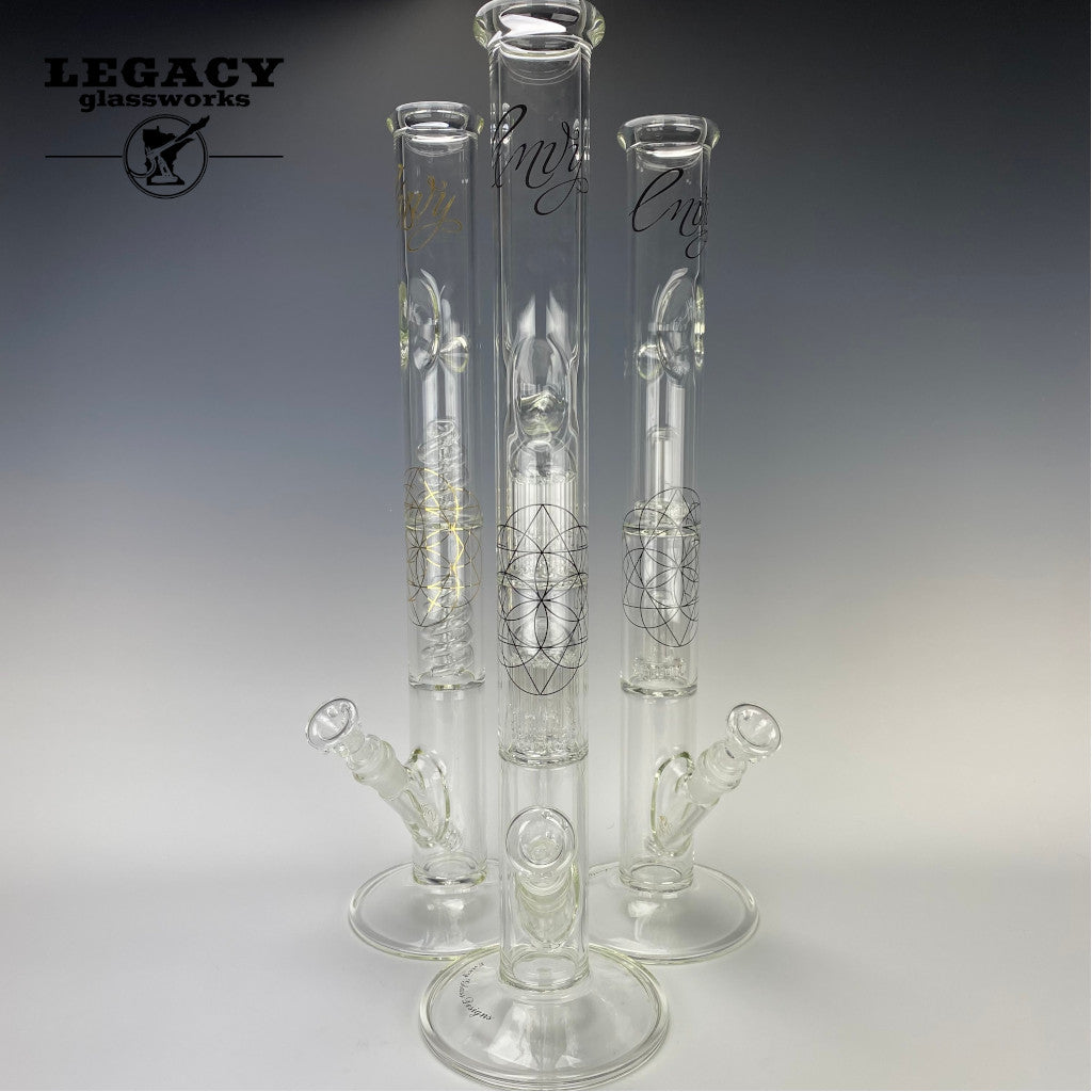 Envy Glass 21" Double perc straight tube
